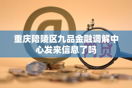 重庆陪陵区九品金融调解中心发来信息了吗