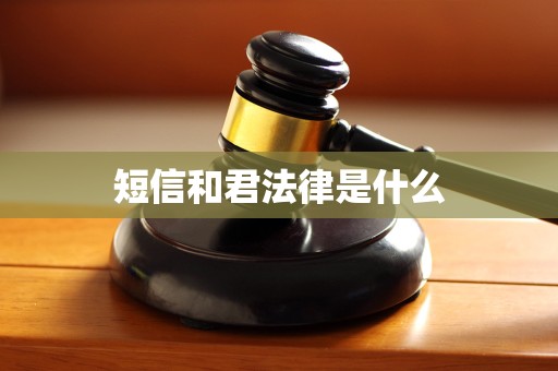 短信和君法律是什么