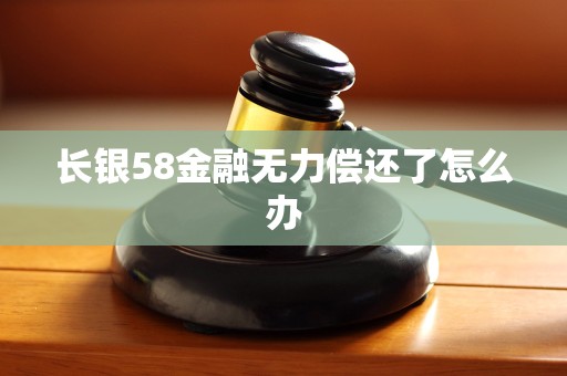 长银58金融无力偿还了怎么办 长银58金融无力偿还了怎么办
