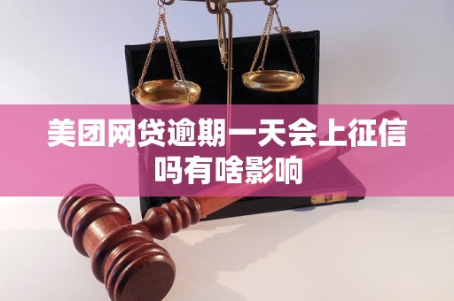 美团网贷逾期一天会上征信吗有啥影响 美团网贷逾期一天会上征信吗有啥影响