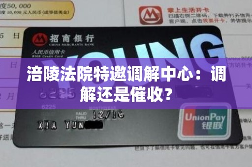 涪陵法院特邀调解中心：调解还是催收？