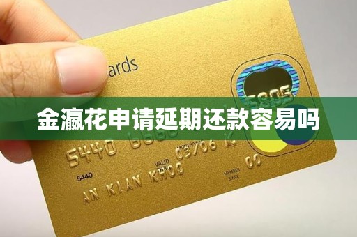 金瀛花申请延期还款容易吗