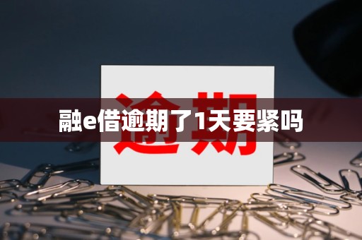 融e借逾期了1天要紧吗 融e借逾期了1天要紧吗