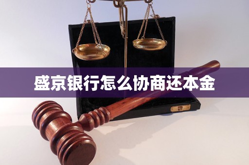 盛京银行怎么协商还本金 盛京银行怎么协商还本金