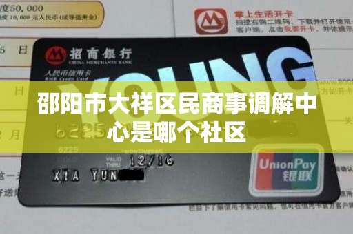 邵阳市大祥区民商事调解中心是哪个社区