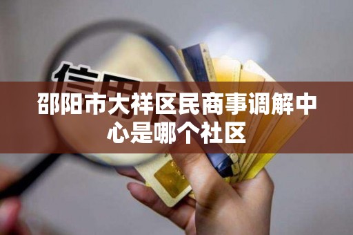 邵阳市大祥区民商事调解中心是哪个社区