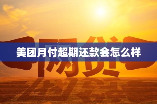 美团月付超期还款会怎么样 美团月付超期还款会怎么样