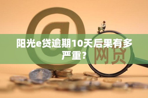 阳光e贷逾期10天后果有多严重？