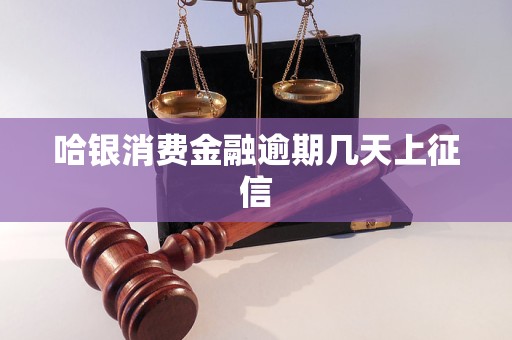 哈银消费金融逾期几天上征信