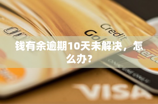 钱有余逾期10天未解决,怎么办? 钱有余逾期10天未解决,怎么办?