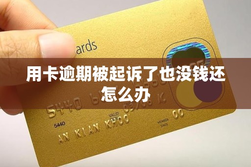 用卡逾期被起诉了也没钱还怎么办