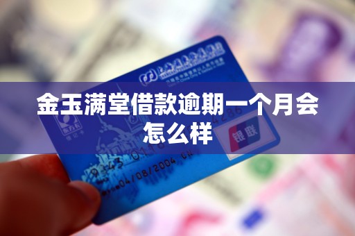 金玉满堂借款逾期一个月会怎么样