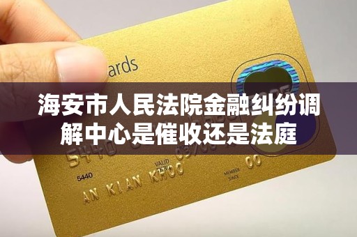 海安市人民法院金融纠纷调解中心是催收还是法庭