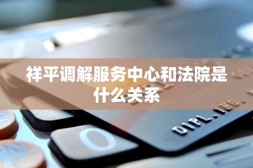 祥平调解服务中心和法院是什么关系