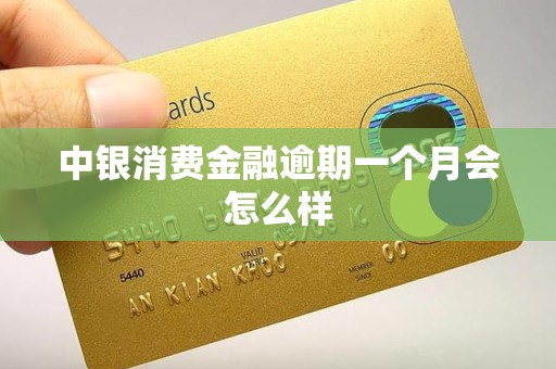 中银消费金融逾期一个月会怎么样