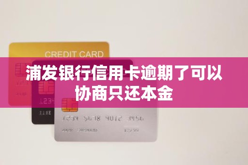 浦发银行信用卡逾期了可以协商只还本金