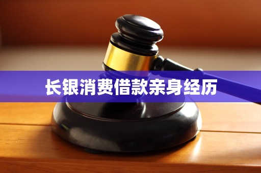 长银消费借款亲身经历