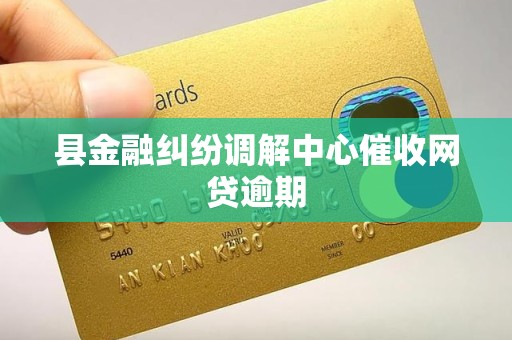 县金融纠纷调解中心催收网贷逾期
