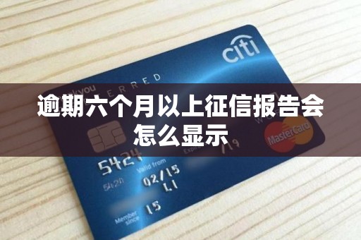 逾期六个月以上征信报告会怎么显示