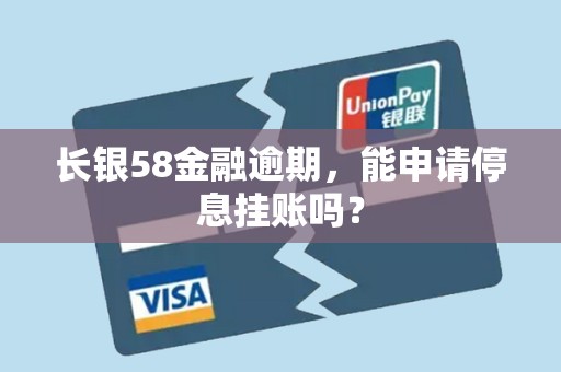 长银58金融逾期，能申请停息挂账吗？