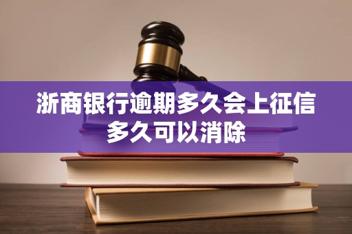浙商银行逾期多久会上征信多久可以消除