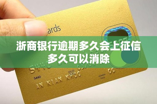 浙商银行逾期多久会上征信多久可以消除