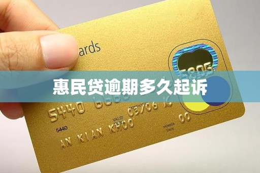 惠民贷逾期多久起诉