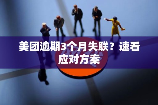 美团逾期3个月失联？速看应对方案