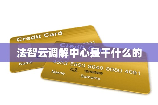 法智云调解中心是干什么的