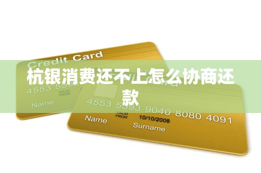 杭银消费还不上怎么协商还款