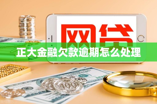 正大金融欠款逾期怎么处理