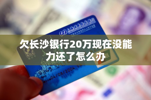 欠长沙银行20万现在没能力还了怎么办