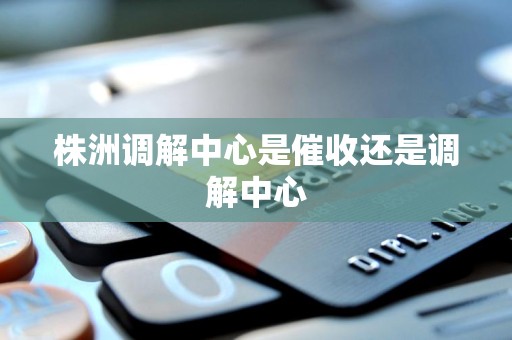 株洲调解中心是催收还是调解中心