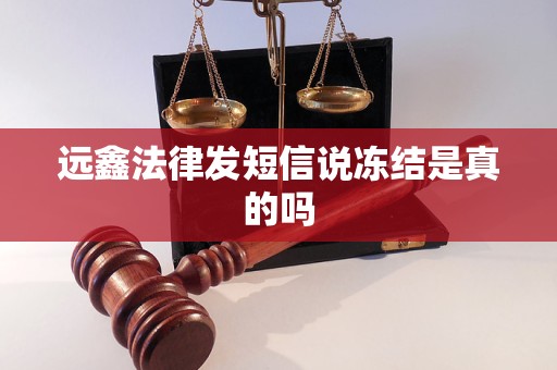 远鑫法律发短信说冻结是真的吗
