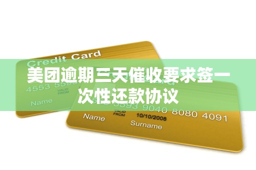 美团逾期三天催收要求签一次性还款协议