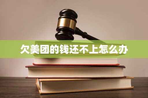 欠美团的钱还不上怎么办