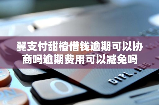 翼支付甜橙借钱逾期可以协商吗逾期费用可以减免吗