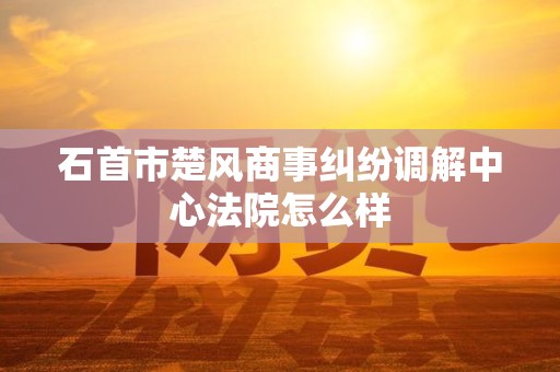 石首市楚风商事纠纷调解中心法院怎么样