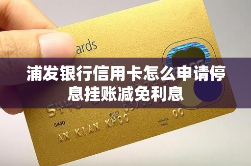 浦发银行信用卡怎么申请停息挂账减免利息