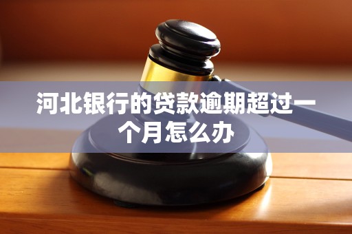 河北银行的贷款逾期超过一个月怎么办