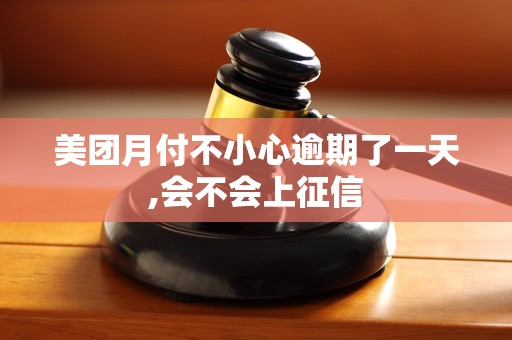 美团月付不小心逾期了一天,会不会上征信