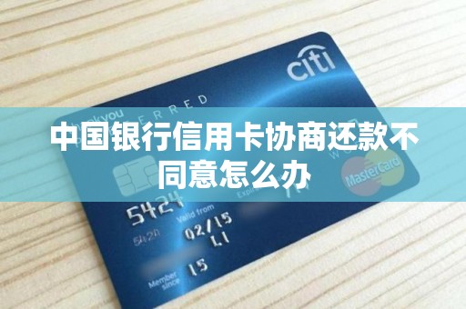 中国银行信用卡协商还款不同意怎么办