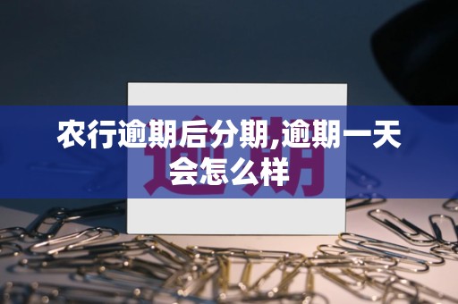 农行逾期后分期,逾期一天会怎么样