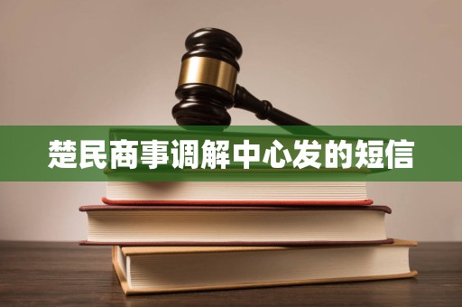 楚民商事调解中心发的短信 楚民商事调解中心发的短信