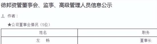 德邦证券武晓春任总经理 原总裁左畅降职到子公司去了？_德邦证券武晓春任总经理 原总裁左畅降职到子公司去了？_