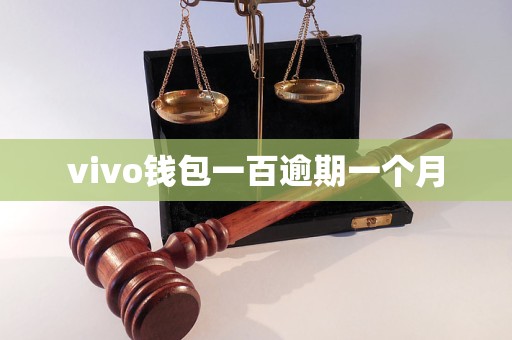 vivo钱包一百逾期一个月