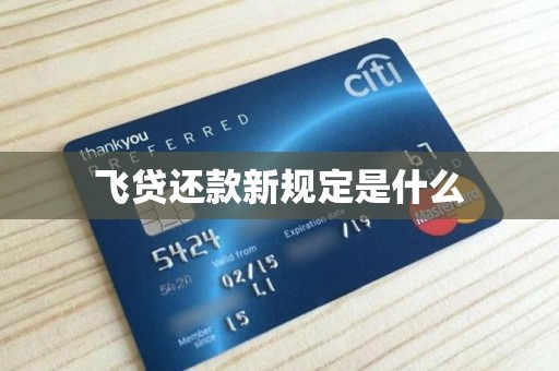 飞贷还款新规定是什么