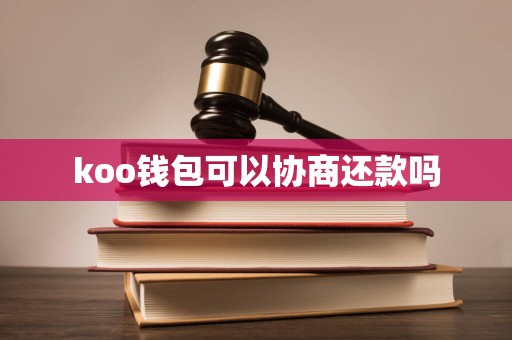 koo钱包可以协商还款吗