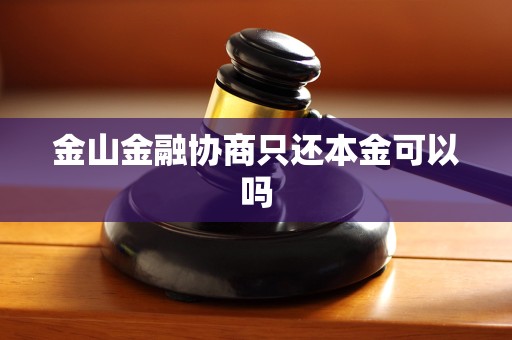 金山金融协商只还本金可以吗