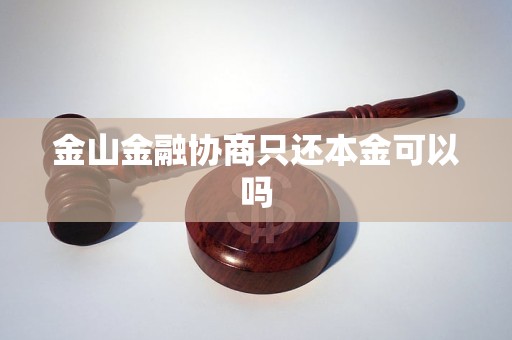 金山金融协商只还本金可以吗